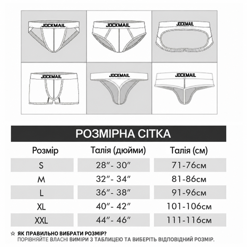 Джоки чоловічі труси Jockmail з відкритою задньою частиною та контрастним написом чорні XL Київ - фото 2