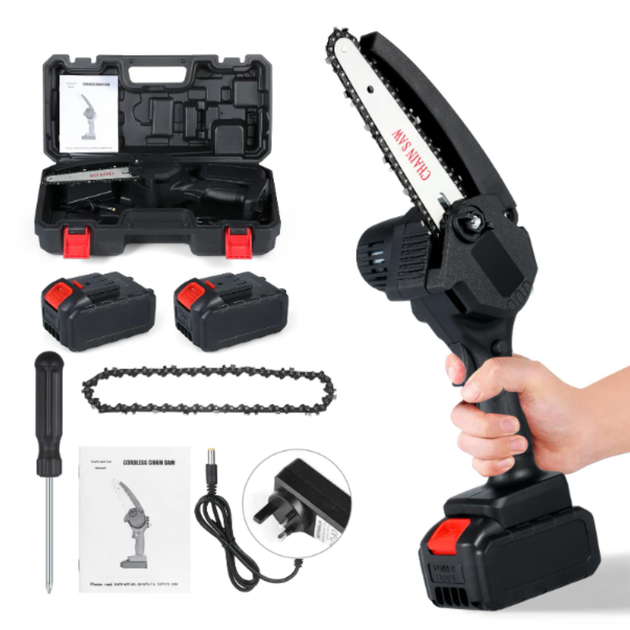 Ланцюгова міні пила Galimet 6" 21V + 2 акумулятори + бокс Вінниця - фото 5