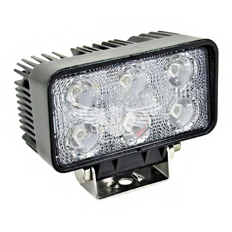 Фара светодиодная Brevia Epistar white Flood 10-30V, 18W (6x3W), 1320Lm, 1шт Львов - изображение 1
