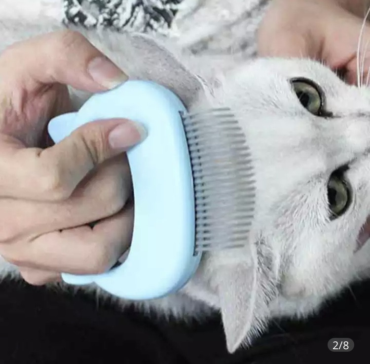 Расческа кошек и собак, щетка для животных, цвет голубой, размер 9*9см Киев - изображение 4