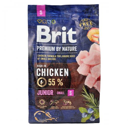 Корм сухой Brit Premium Dog Junior S для молодых собак мелких пород от 1 до 12 месяцев весом 1-10 кг с курицей 3 кг Киев - изображение 4