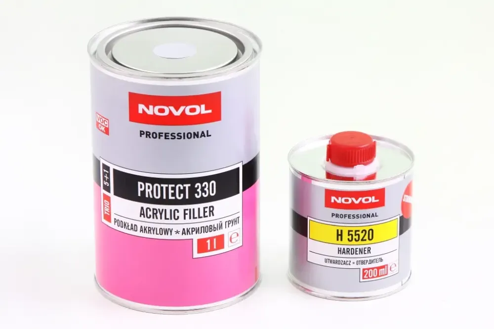 Ґрунт акриловий 5+1 Novol Protect 330 сірий 1л + відвердитель H5520 0.20 Вінниця - фото 1