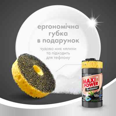 Средство для ручного мытья посуды Maxi Power Черный уголь 1000 мл (4823098411796) Винница