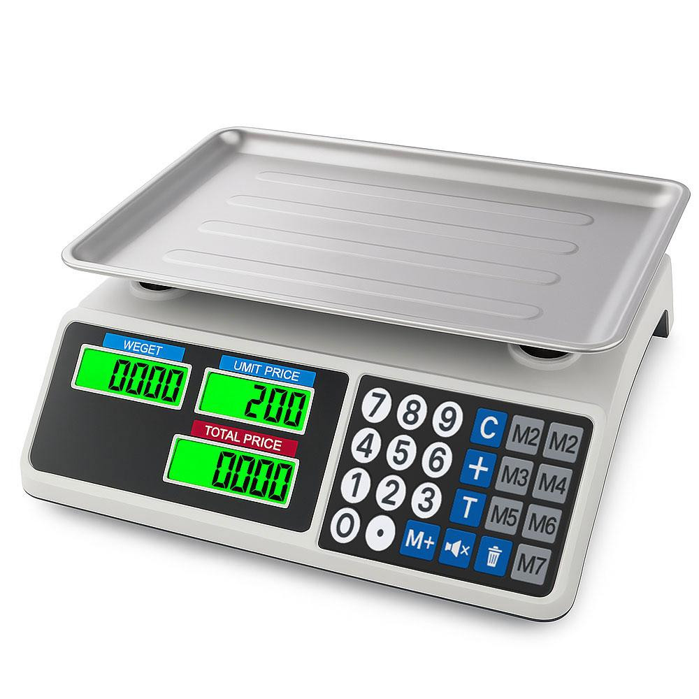 Торговые весы до 50 кг, со счетчиком цены, от сети и аккумулятора, DT 809 / Электронные весы / Настольные весы Киев - изображение 2
