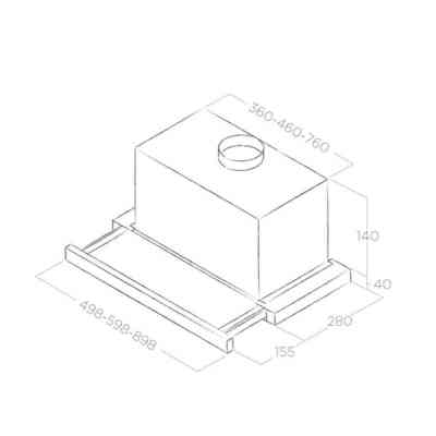 Вытяжка кухонная Elica TT14 LUX WH/A/50 Винница
