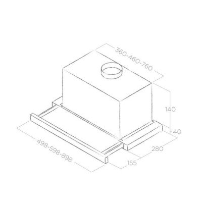 Вытяжка кухонная Elica TT14 LUX WH/A/50 Винница - изображение 2