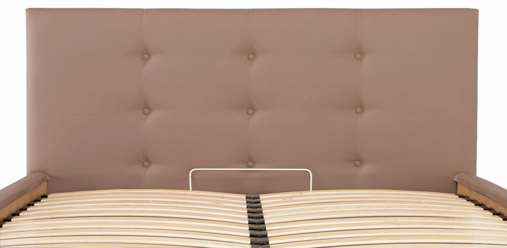 Кровать Manchester VIP 120 х 200 см Fly 2213 С дополнительной металлической цельносварной рамой Светло-коричневый Днепр - изображение 11