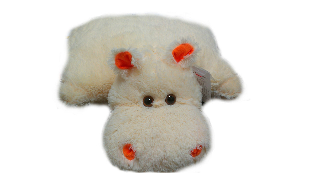 Подушка Алина Бегемот 55 см персиковый Киев - изображение 1