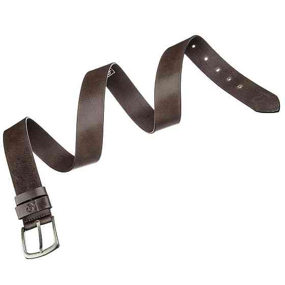 Ремінь чоловічий з круглою пряжкою Капучіно (GRANDE PELLE) Київ