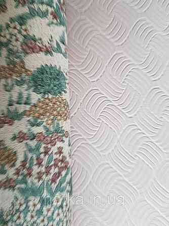 Шпалери вінілові Lutece Melody 51197313 геометрія смуги фігури структурні рожеві Київ