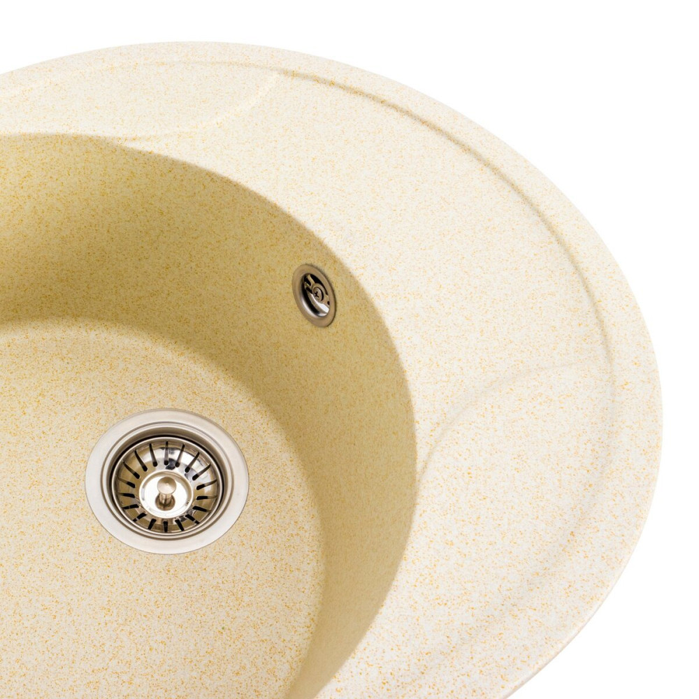 VALESO Гранітна мийка для кухні VALESO ONYX 5847 матова Пісок Київ - фото 4