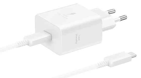 Мережевий зарядний пристрій Samsung 45W Compact Power Adapter (w C to C Cable) EP-T4511XWEGEU White (7194664) Київ
