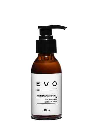 Фізіологічний мус для очищення шкіри обличчя EVO derm 100 мл Винница