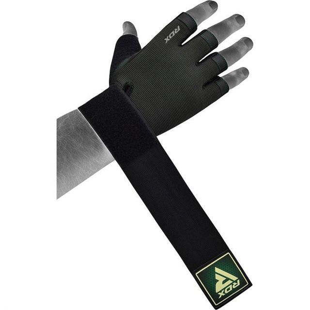 Рукавички для фітнесу RDX T2 Half Army Green PLUS-L Кам'янське - фото 4