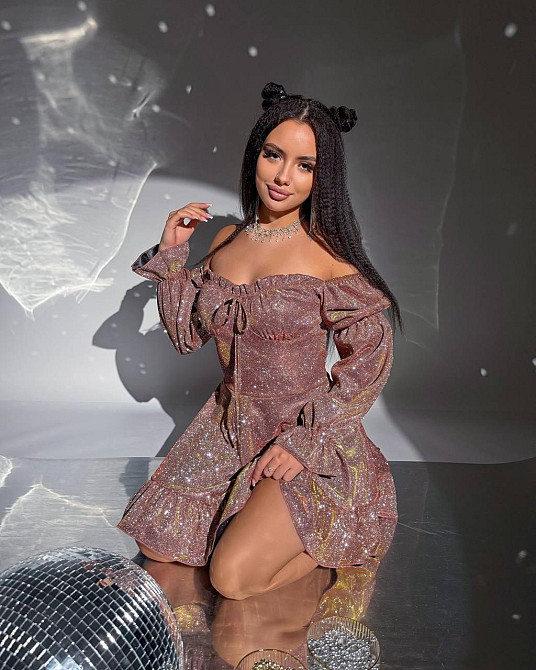 Жіноче святкове блискуче та мерехтливе люрексове плаття з блискітками Моко, 46/48 Одеса - фото 1