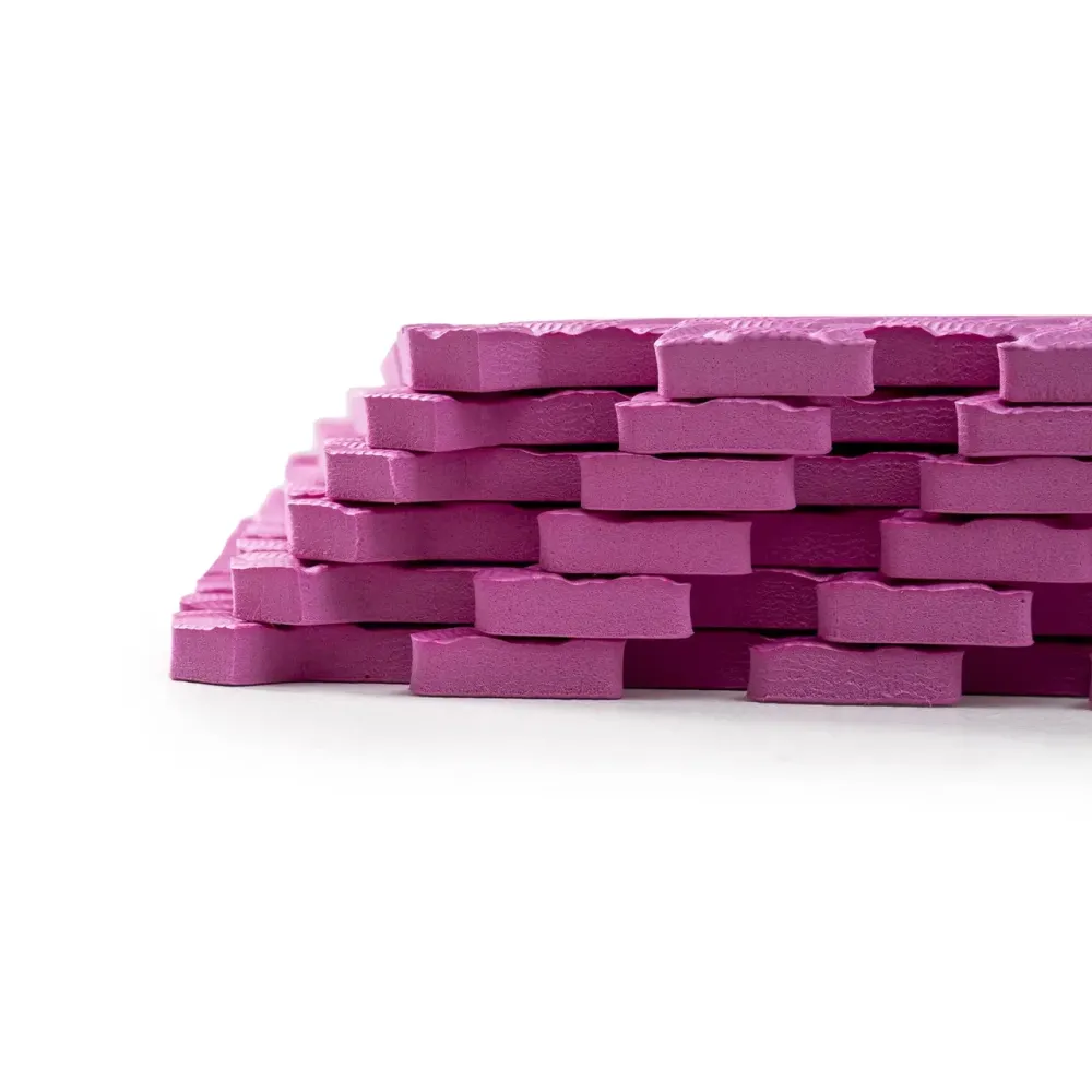 Мат-пазл товщиною 1 см розмір 60х60см 4 частини EVA рожевий Спортивні мати Київ - фото 7