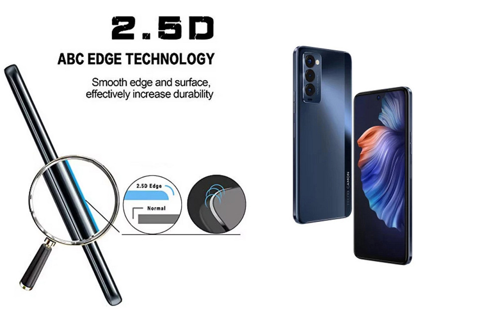 Захисне скло ArmorGlass для Tecno Camon 18 (CH6n), Camon 18p (CH7n) – стійке до подряпин та ударів Київ - фото 2