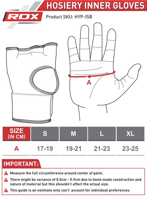 Спортивні бинти рукавиці для тренувань з гелевими подушками чорні RDX Inner Gel Black розмір L Київ - фото 5