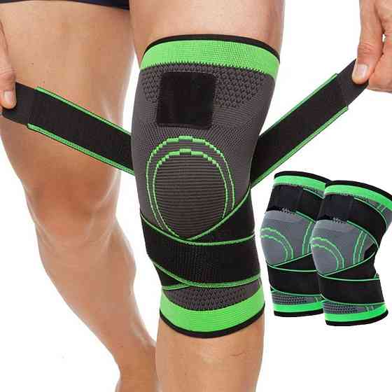 Бандаж колінного суглоба XL, KNEE SUPPORT WN-26, Зелений / Фіксатор колінного суглоба / Наколінник еластичний Київ
