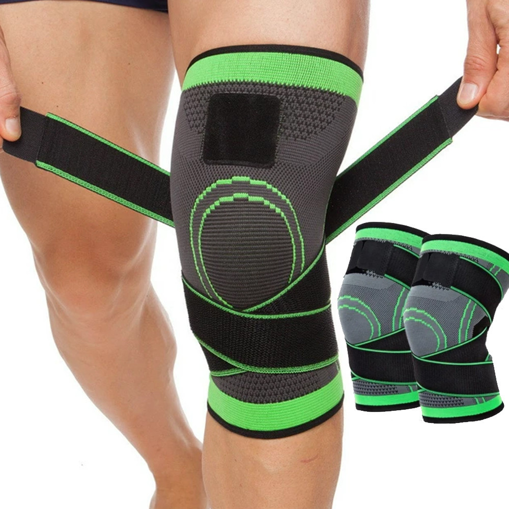 Бандаж колінного суглоба XL, KNEE SUPPORT WN-26, Зелений / Фіксатор колінного суглоба / Наколінник еластичний Київ - фото 1