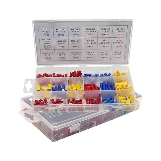Набір клем із ізоляцією 200 шт. (18 видів клем) Мукачево