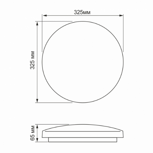 LED Світильник настінно-стельовий 24W 5000К 220V Орбіта TLCL-245OR Titanum Житомир