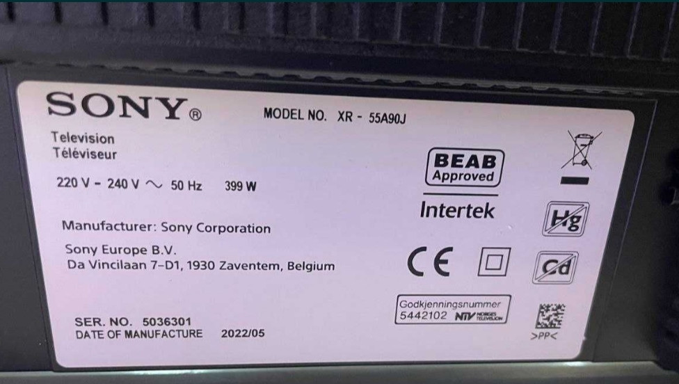 Телевизор Безрамный: 55