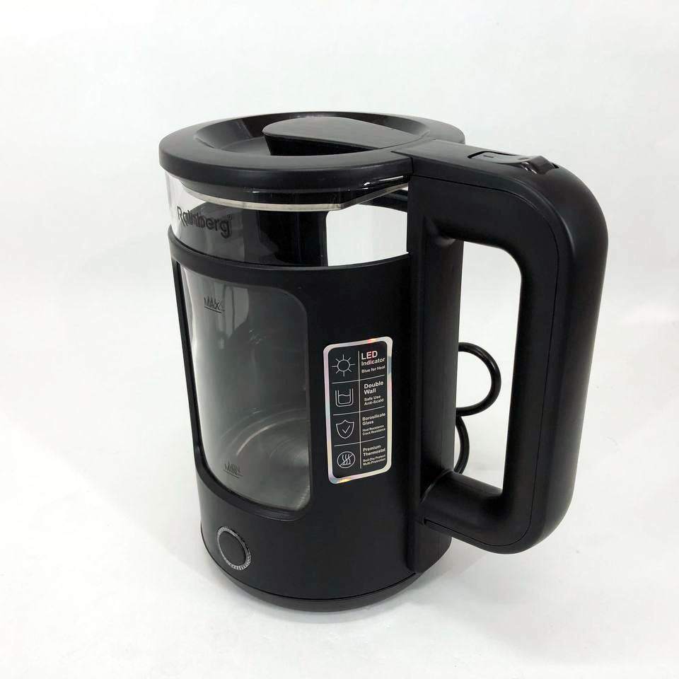 Чайники з підсвічуванням води Rainberg, Електрочайник з індикатором включення, Стильний електрочайник DS-46 Івано-Франківськ - фото 8