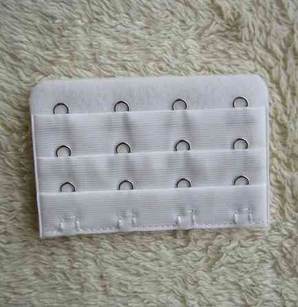 Подовжувач для бюстгальтера на 4 гачка 75 на 50 мм білий Київ