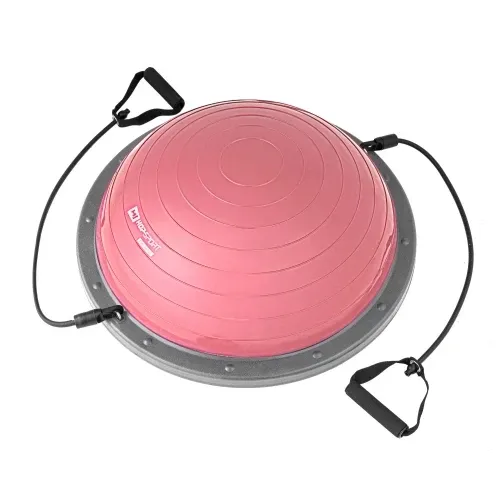 Балансировочная полусфера с экспандерами Hop-Sport L058 розовый Киев