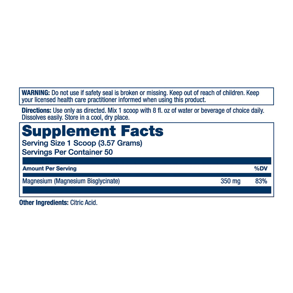 Гліцинат магнію Solaray Magnesium Glycinate Powder 179 г, Unflavored Луцьк - фото 2
