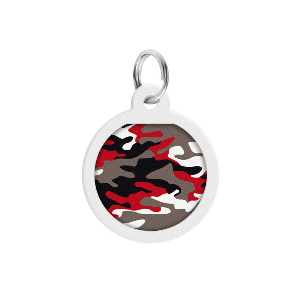 Адресник для собак и кошек металлический WAUDOG Smart ID с QR паспортом, рисунок 