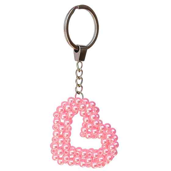 Набір для творчості Брелок з намистин "Серце" ВН-001, 6,5х5,5 см Вінниця