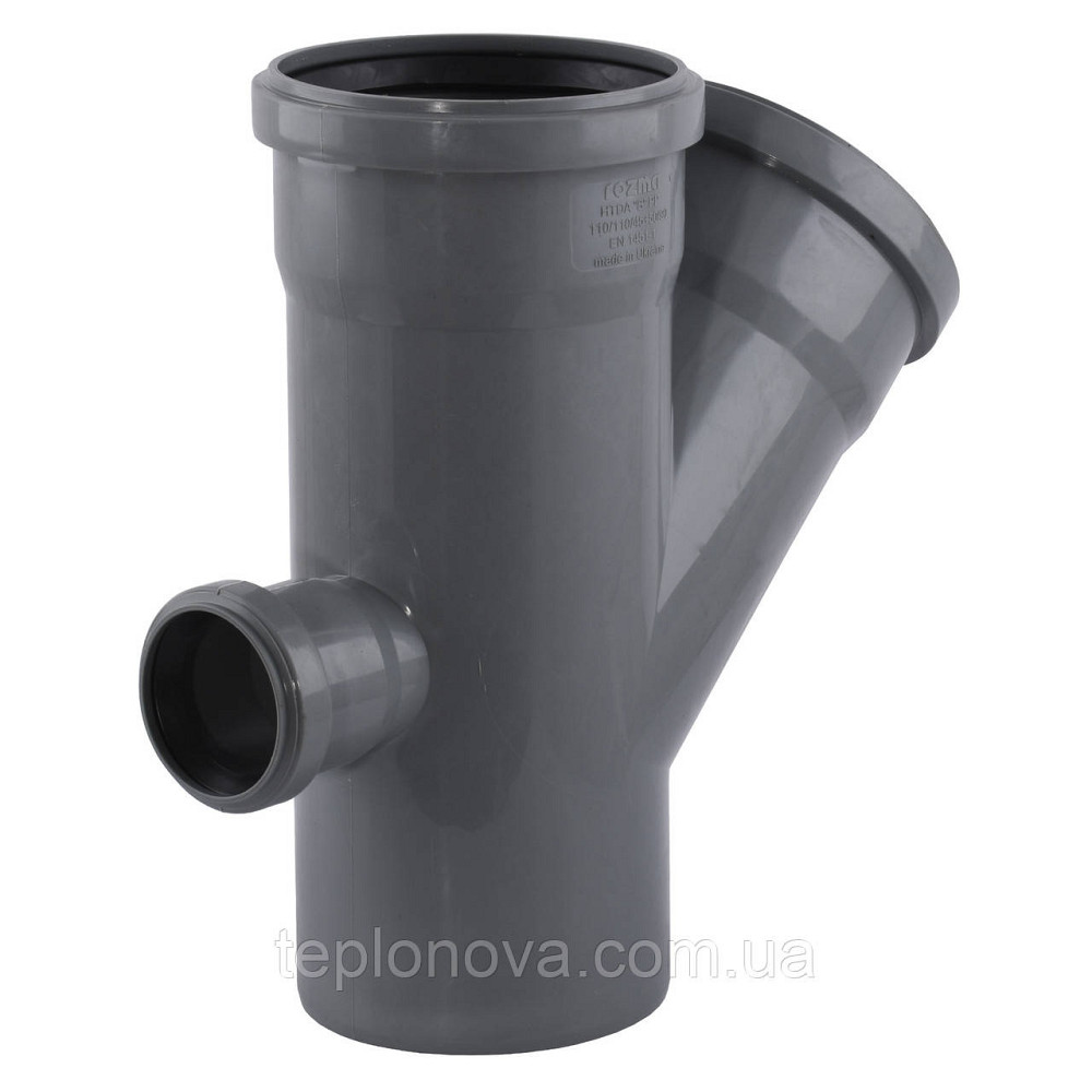 Хрестина VSplast 1пл 110х110х45+50х90° відведення ззаду Чернівці - фото 2