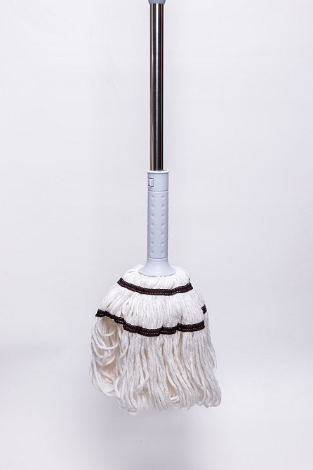 Швабра з класичною круглою насадкою для вологого прибирання підлоги, підходить для плитки, ламінату HP-35015-15 Коломия - фото 7