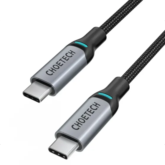 Кабель Choetech ХСС-1002 Black USB-C to USB-C PD100W 1.8m (43-00123) Київ