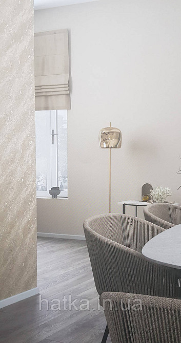 Обои виниловые на флизелине Marburg Lava метровые однотонные структурные в крошку бежевые Киев - изображение 2