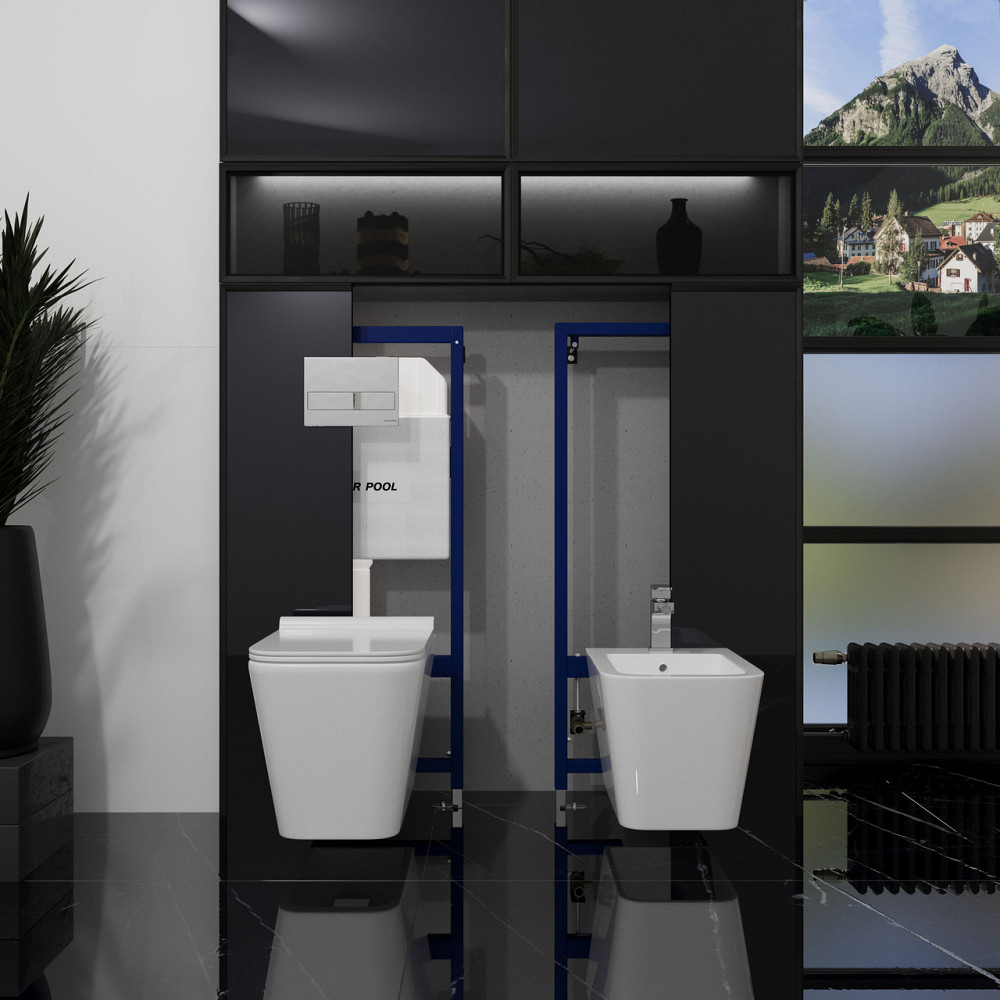 Dune bidet инсталляция для биде (железный корпус с аксессуарами) Киев - изображение 3