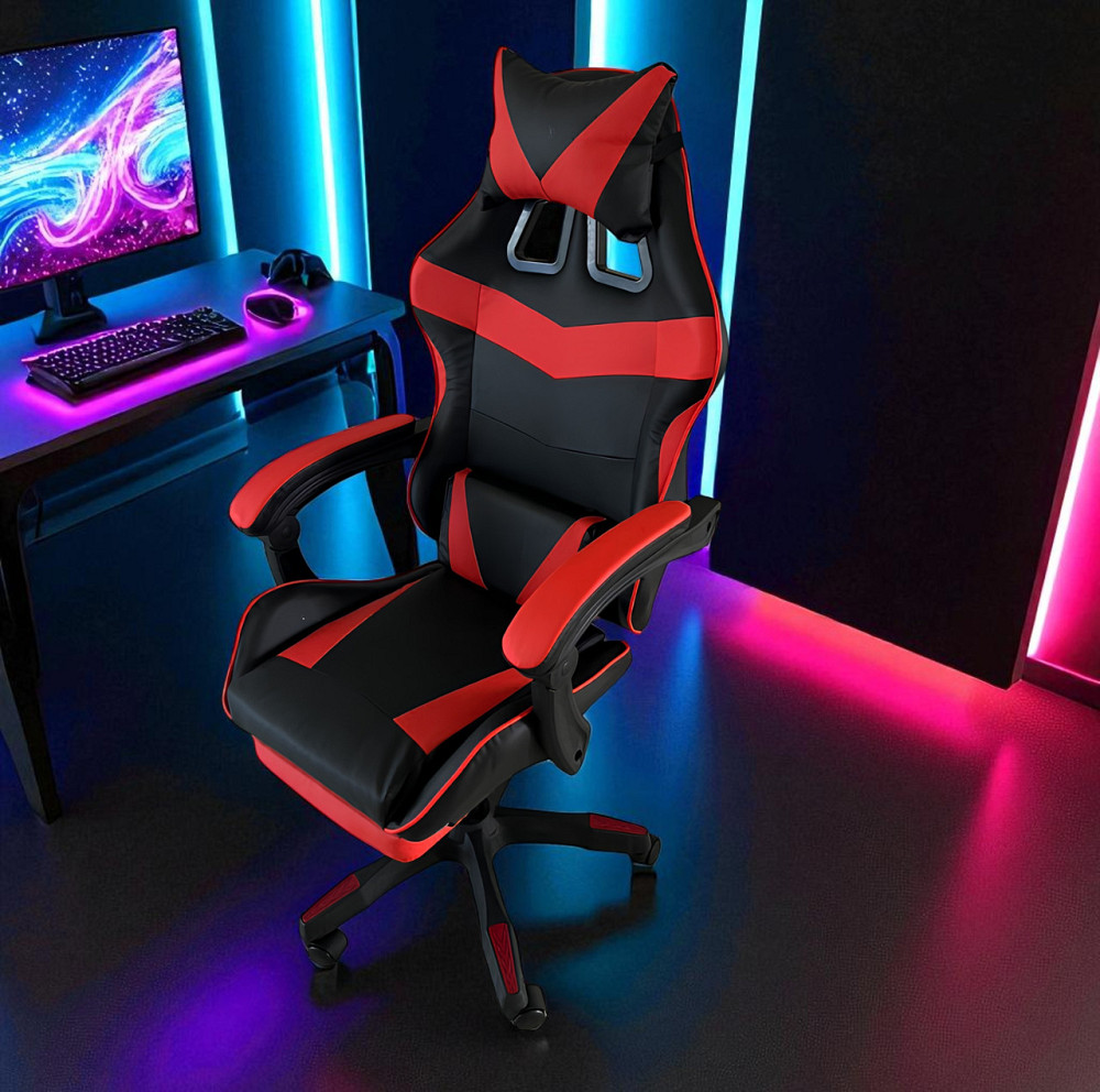 Геймерське крісло Vicotan VIP — професійний комфорт у чорно-червоному дизайні Львів - фото 8