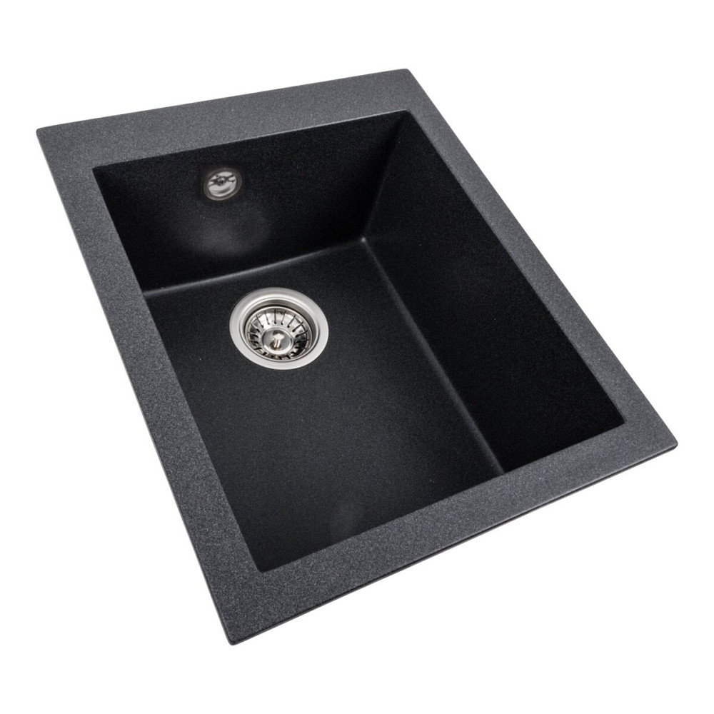 Гранітна мийка для кухні VALESO SOKIL 4150 матова Карбон Коломыя - изображение 5