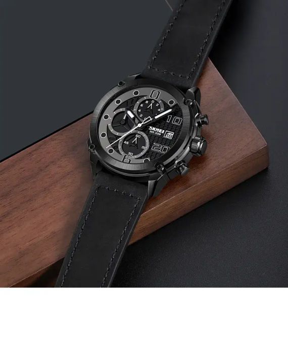 Класичний чоловічий годинник Skmei 2051 (Чорний) Вінниця - фото 5