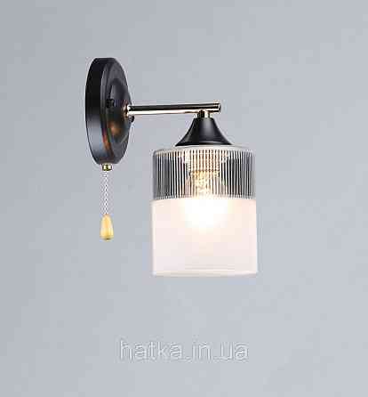 Бра з одним плафоном A4409/1W (Чорний+Золото) Київ