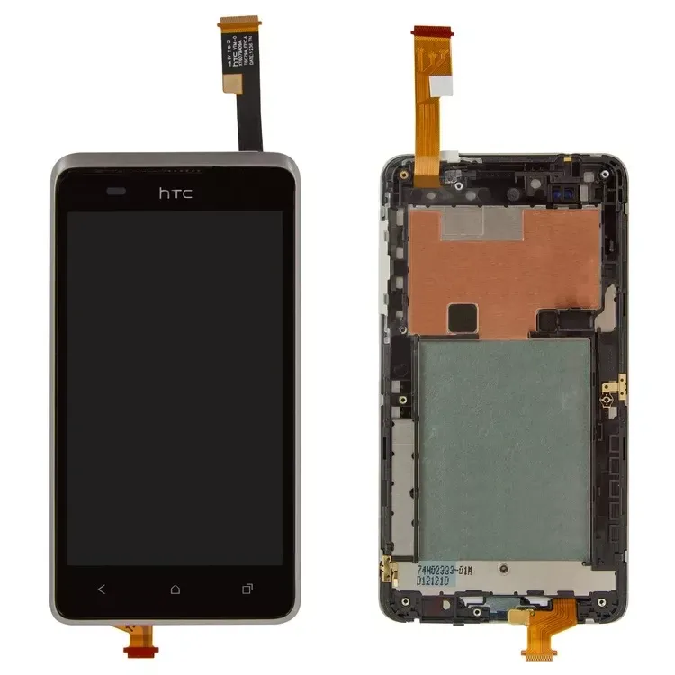 Дисплей HTC Desire 400, One SU (T528w) з тачскрином чорний з рамкою Дніпро - фото 1