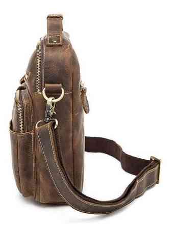 Сумка чоловіча Crazy horse Vintage 14692 Коричнева Київ