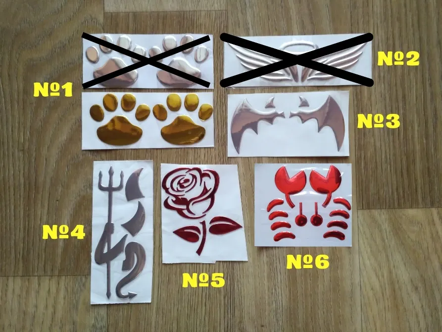 Наклейки 3D на авто – мото Київ - фото 1