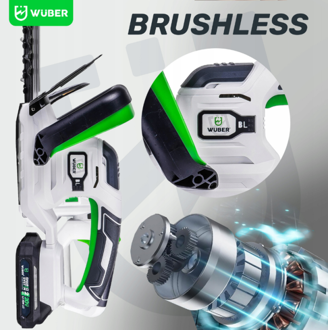 Кущоріз акумуляторний 51см + акумулятор 20В 2А·год Wuber (Польща) Київ - фото 7