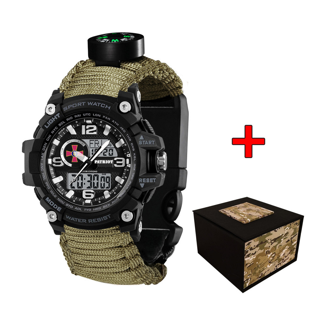 Patriot 012BKSU ЗСУ Чорні Паракордовий ремінець Army Green + Коробка SBR Киев - изображение 1