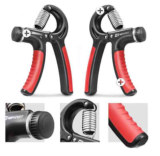 Еспандер регульований Hop-Sport 10-40кг HS-P040HG чорно-червоний Киев