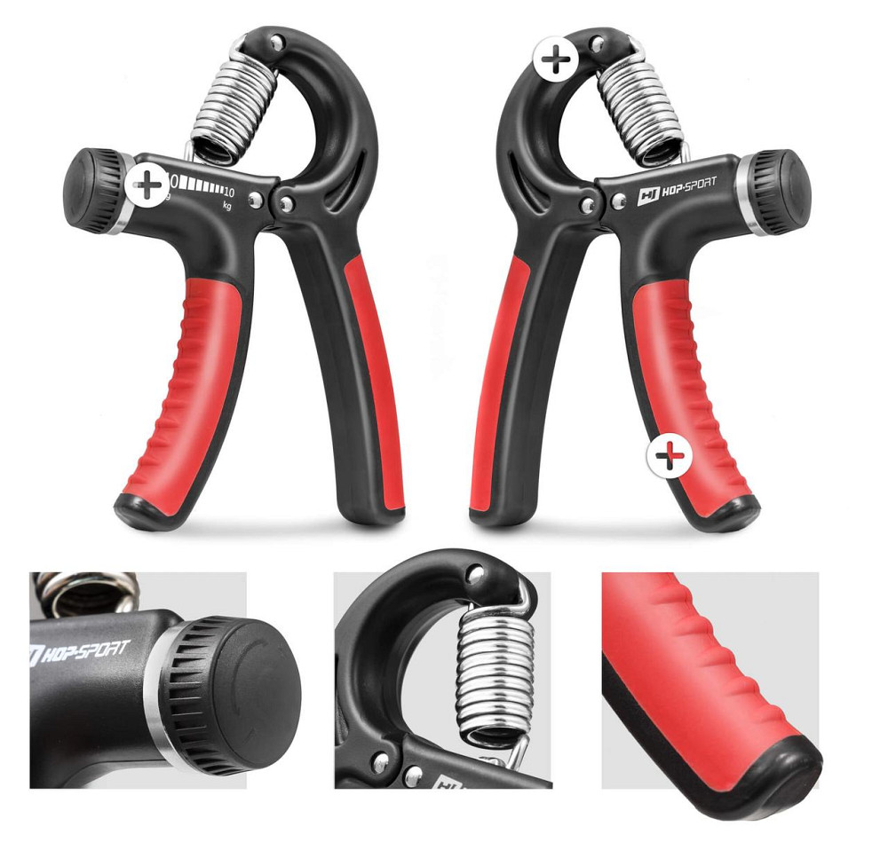 Еспандер регульований Hop-Sport 10-40кг HS-P040HG чорно-червоний Киев - изображение 3