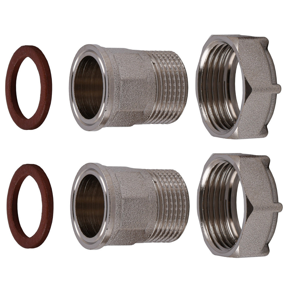 Комплект штуцерів 1″х3/4″ВЗ нікельований NU543B OPTIMUM (000030899) Київ - фото 3